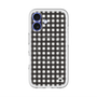 スリムプロテクションプレミアムケース with MagSafe［ Checkered Purple - ギンガムチェック ブラック ］