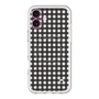 スリムプロテクションプレミアムケース with MagSafe［ Checkered Purple - ギンガムチェック ブラック ］