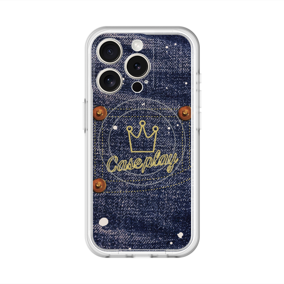 スリムプロテクションプレミアムケース with MagSafe［ Denim Used Jeans - デニム・ユーズド・ジーンズ ］