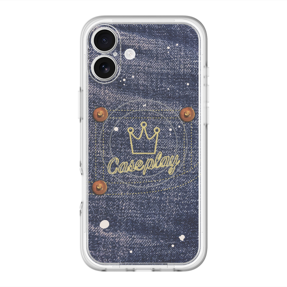 スリムプロテクションプレミアムケース with MagSafe［ Denim Used Jeans - デニム・ユーズド・ジーンズ ］