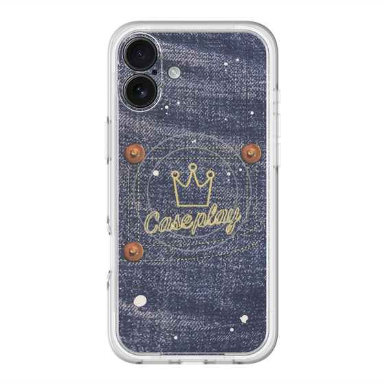 スリムプロテクションプレミアムケース with MagSafe［ Denim Used Jeans - デニム・ユーズド・ジーンズ ］