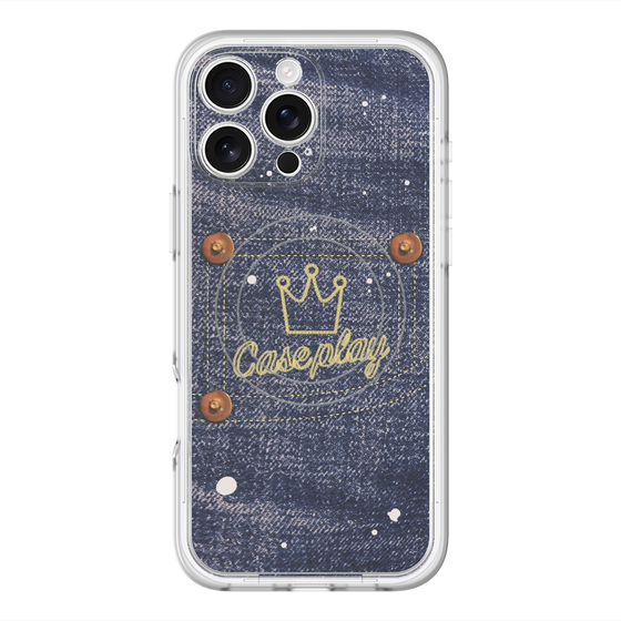 スリムプロテクションプレミアムケース with MagSafe［ Denim Used Jeans - デニム・ユーズド・ジーンズ ］