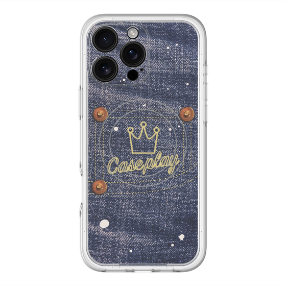 スリムプロテクションプレミアムケース with MagSafe［ Denim Used Jeans - デニム・ユーズド・ジーンズ ］