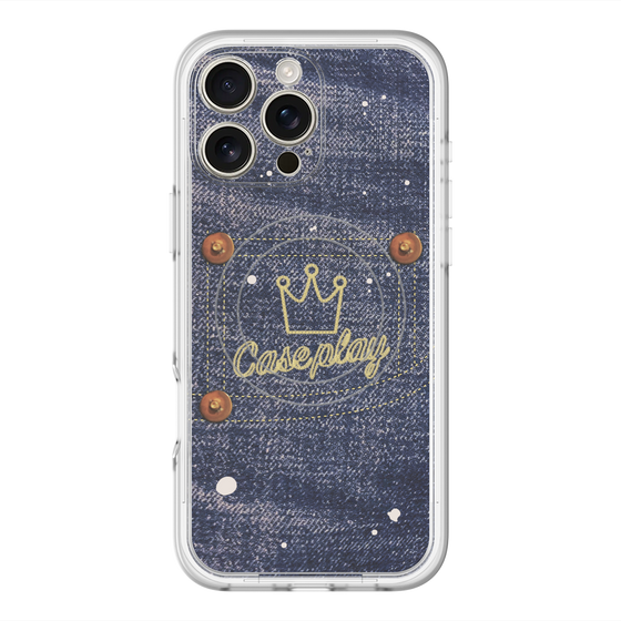 スリムプロテクションプレミアムケース with MagSafe［ Denim Used Jeans - デニム・ユーズド・ジーンズ ］
