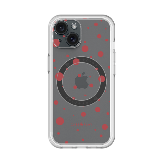 スリムプロテクションプレミアムケース with MagSafe［ Dippin dots Red - ディッピンドッツ レッド ］
