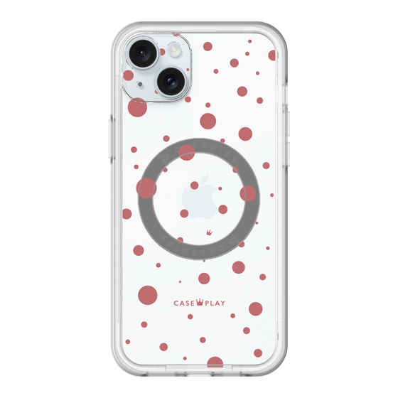 スリムプロテクションプレミアムケース with MagSafe［ Dippin dots Red - ディッピンドッツ レッド ］