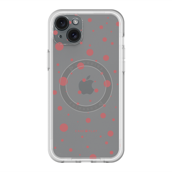 スリムプロテクションプレミアムケース with MagSafe［ Dippin dots Red - ディッピンドッツ レッド ］