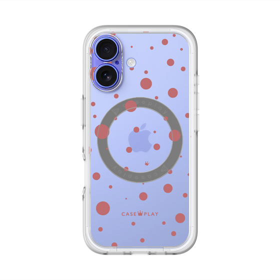 スリムプロテクションプレミアムケース with MagSafe［ Dippin dots Red - ディッピンドッツ レッド ］