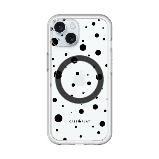 スリムプロテクションプレミアムケース with MagSafe［ Dippin dots Black - ディッピンドッツ ブラック ］