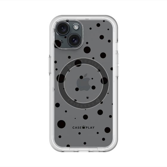 スリムプロテクションプレミアムケース with MagSafe［ Dippin dots Black - ディッピンドッツ ブラック ］