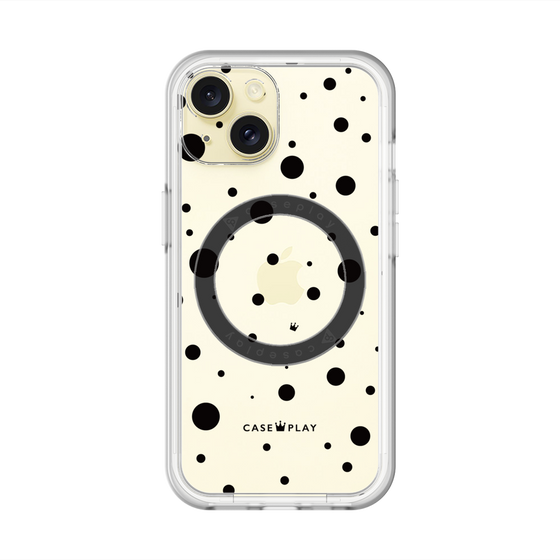 スリムプロテクションプレミアムケース with MagSafe［ Dippin dots Black - ディッピンドッツ ブラック ］