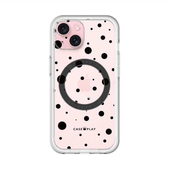 スリムプロテクションプレミアムケース with MagSafe［ Dippin dots Black - ディッピンドッツ ブラック ］