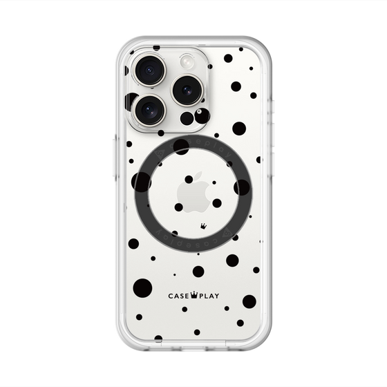 スリムプロテクションプレミアムケース with MagSafe［ Dippin dots Black - ディッピンドッツ ブラック ］