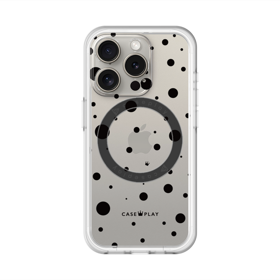 スリムプロテクションプレミアムケース with MagSafe［ Dippin dots Black - ディッピンドッツ ブラック ］