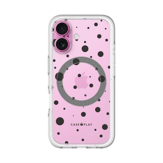 スリムプロテクションプレミアムケース with MagSafe［ Dippin dots Black - ディッピンドッツ ブラック ］