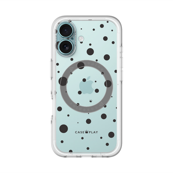 スリムプロテクションプレミアムケース with MagSafe［ Dippin dots Black - ディッピンドッツ ブラック ］