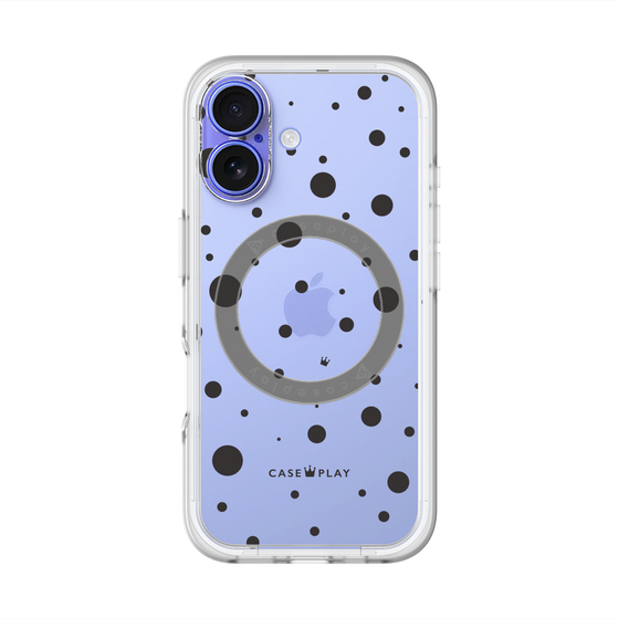 スリムプロテクションプレミアムケース with MagSafe［ Dippin dots Black - ディッピンドッツ ブラック ］