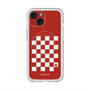 スリムプロテクションプレミアムケース with MagSafe［ Racing checkered flag Red - レーシングチェッカーフラッグ レッド ］
