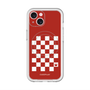スリムプロテクションプレミアムケース with MagSafe［ Racing checkered flag Red - レーシングチェッカーフラッグ レッド ］