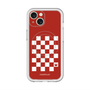 スリムプロテクションプレミアムケース with MagSafe［ Racing checkered flag Red - レーシングチェッカーフラッグ レッド ］