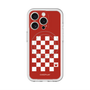 スリムプロテクションプレミアムケース with MagSafe［ Racing checkered flag Red - レーシングチェッカーフラッグ レッド ］
