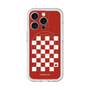 スリムプロテクションプレミアムケース with MagSafe［ Racing checkered flag Red - レーシングチェッカーフラッグ レッド ］