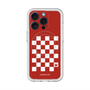 スリムプロテクションプレミアムケース with MagSafe［ Racing checkered flag Red - レーシングチェッカーフラッグ レッド ］