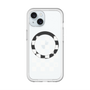 スリムプロテクションプレミアムケース with MagSafe［ Racing checkered flag White - レーシングチェッカーフラッグ ホワイト ］