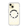 スリムプロテクションプレミアムケース with MagSafe［ Racing checkered flag White - レーシングチェッカーフラッグ ホワイト ］