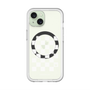 スリムプロテクションプレミアムケース with MagSafe［ Racing checkered flag White - レーシングチェッカーフラッグ ホワイト ］