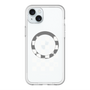 スリムプロテクションプレミアムケース with MagSafe［ Racing checkered flag White - レーシングチェッカーフラッグ ホワイト ］