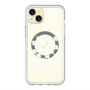 スリムプロテクションプレミアムケース with MagSafe［ Racing checkered flag White - レーシングチェッカーフラッグ ホワイト ］