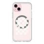スリムプロテクションプレミアムケース with MagSafe［ Racing checkered flag White - レーシングチェッカーフラッグ ホワイト ］