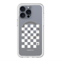 スリムプロテクションプレミアムケース with MagSafe［ Racing checkered flag White - レーシングチェッカーフラッグ ホワイト ］