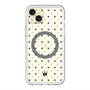 スリムプロテクションプレミアムケース with MagSafe［ CASEPLAY Crown dots Black - ケースプレイ・クラウン・ドッツ ブラック ］