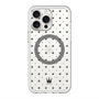スリムプロテクションプレミアムケース with MagSafe［ CASEPLAY Crown dots Black - ケースプレイ・クラウン・ドッツ ブラック ］