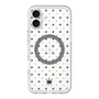 スリムプロテクションプレミアムケース with MagSafe［ CASEPLAY Crown dots Black - ケースプレイ・クラウン・ドッツ ブラック ］
