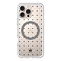 スリムプロテクションプレミアムケース with MagSafe［ CASEPLAY Crown dots Black - ケースプレイ・クラウン・ドッツ ブラック ］