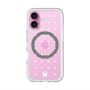 スリムプロテクションプレミアムケース with MagSafe［ CASEPLAY Crown dots White - ケースプレイ・クラウン・ドッツ ホワイト ］
