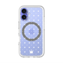 スリムプロテクションプレミアムケース with MagSafe［ CASEPLAY Crown dots White - ケースプレイ・クラウン・ドッツ ホワイト ］