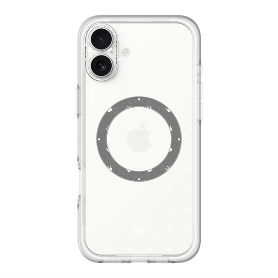 スリムプロテクションプレミアムケース with MagSafe［ CASEPLAY Crown dots White - ケースプレイ・クラウン・ドッツ ホワイト ］
