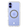 スリムプロテクションプレミアムケース with MagSafe［ CASEPLAY Crown dots White - ケースプレイ・クラウン・ドッツ ホワイト ］