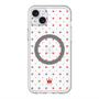 スリムプロテクションプレミアムケース with MagSafe［ CASEPLAY Crown dots Red - ケースプレイ・クラウン・ドッツ レッド ］