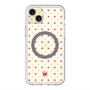 スリムプロテクションプレミアムケース with MagSafe［ CASEPLAY Crown dots Red - ケースプレイ・クラウン・ドッツ レッド ］