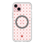 スリムプロテクションプレミアムケース with MagSafe［ CASEPLAY Crown dots Red - ケースプレイ・クラウン・ドッツ レッド ］