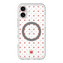 スリムプロテクションプレミアムケース with MagSafe［ CASEPLAY Crown dots Red - ケースプレイ・クラウン・ドッツ レッド ］