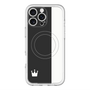 スリムプロテクションプレミアムケース with MagSafe［ CASEPLAY Bi-Colors Black & White - ケースプレイ・バイカラー ブラック＆ホワイト ］
