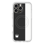 スリムプロテクションプレミアムケース with MagSafe［ CASEPLAY Bi-Colors Black & White - ケースプレイ・バイカラー ブラック＆ホワイト ］