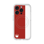 スリムプロテクションプレミアムケース with MagSafe［ CASEPLAY Bi-Colors Red & White - ケースプレイ・バイカラー レッド＆ホワイト ］