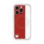 スリムプロテクションプレミアムケース with MagSafe［ CASEPLAY Bi-Colors Red & White - ケースプレイ・バイカラー レッド＆ホワイト ］